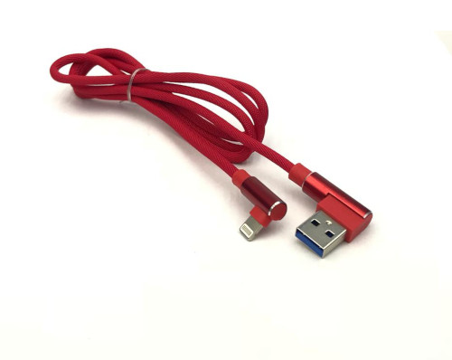 USB R/A to iPhone R/A Data & Charging Cable L:1m